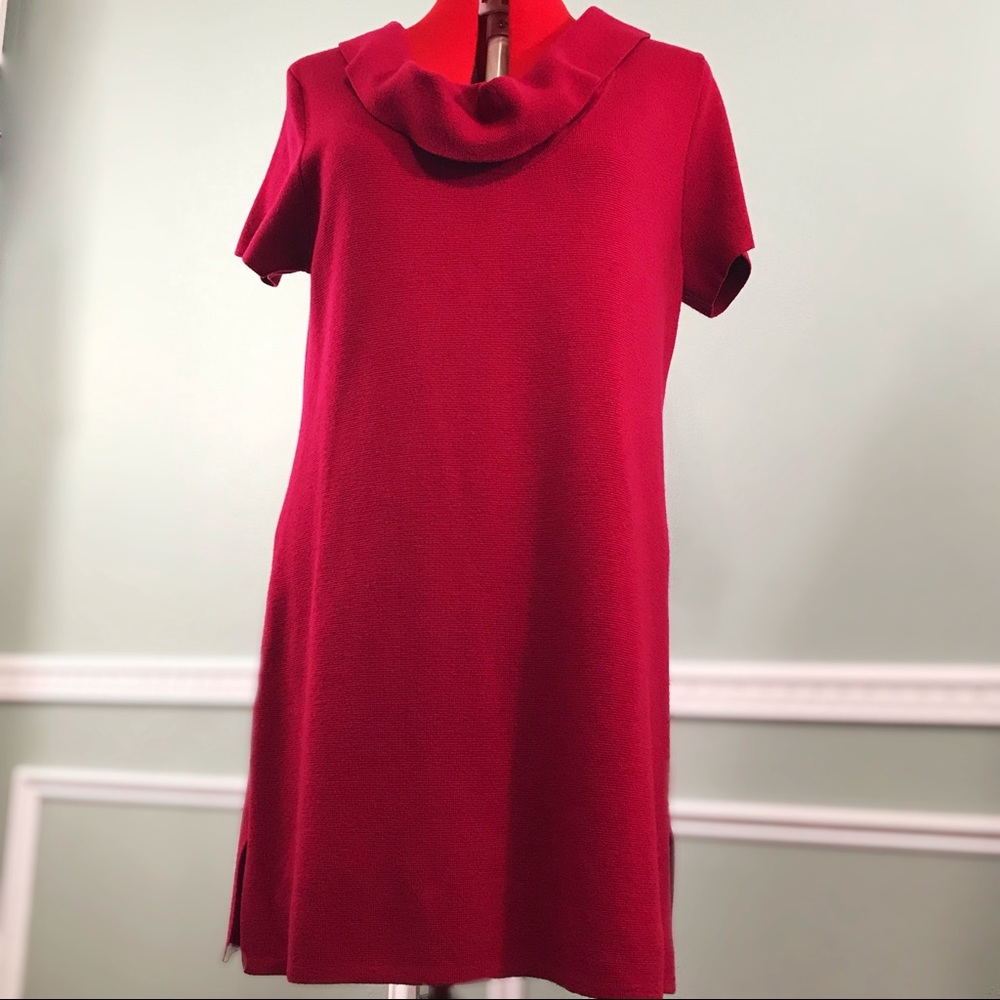 Size XL (18) Wool/Viscose Red Tunic - pristine